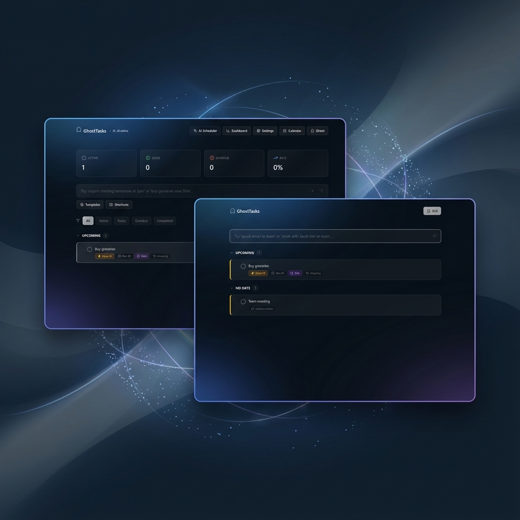 GhostTasks Interface Preview
